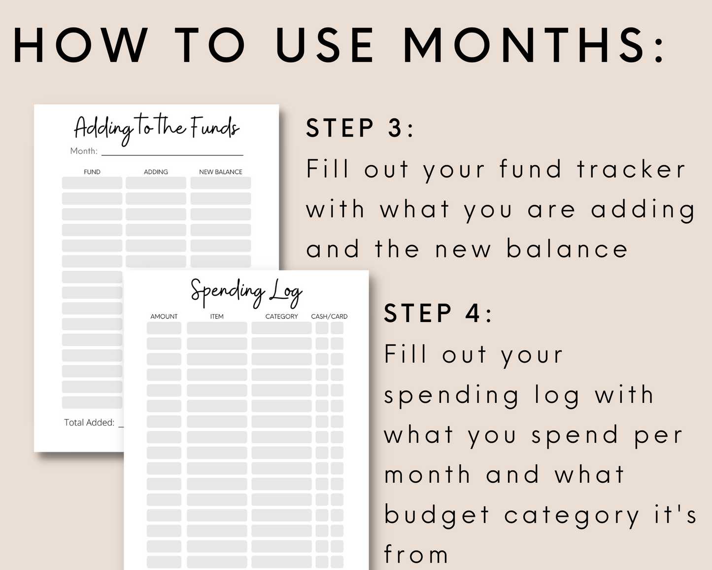 Undated Yearly Finance Planner Printable PDF